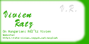 vivien ratz business card